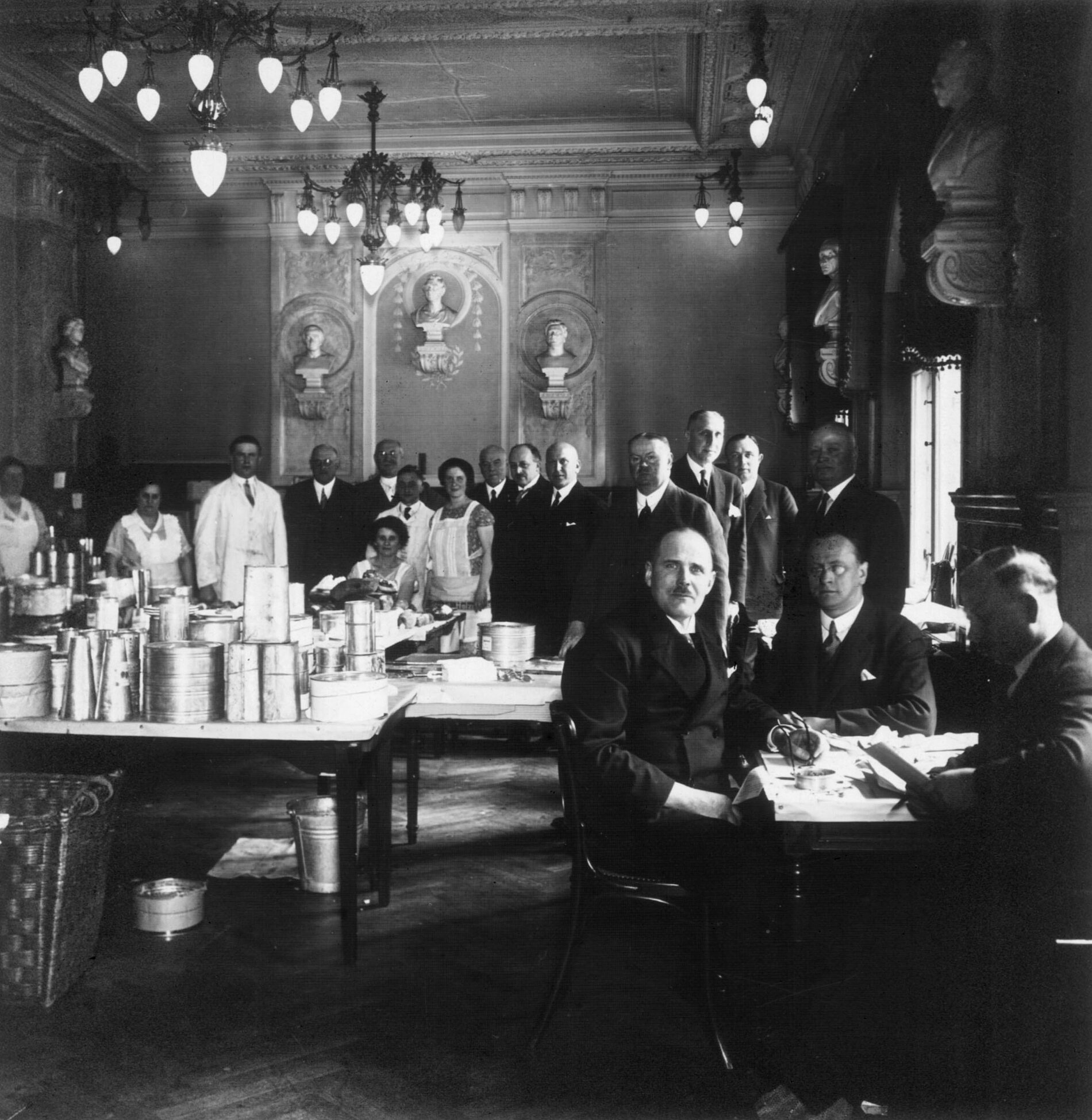 Dauerwarenprüfung im DLG-Haus in Berlin 1909