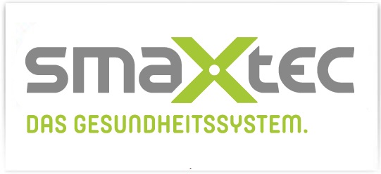 Logo smaxtec mit Slogan: das Gesundheitssystem