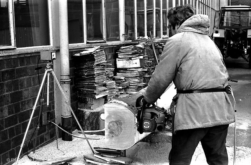 Schwingungsmessungen an einer Motorsäge Groß-Umstadt, 1978